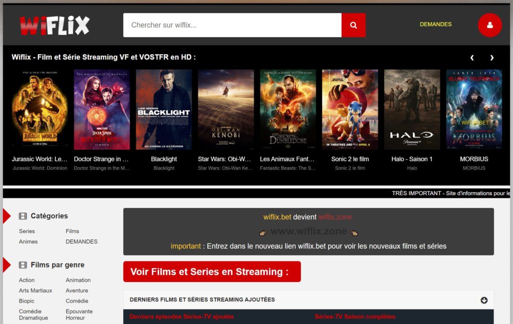 Wiflix ne fonctionne plus ? Tout savoir sur la nouvelle adresse   en 2023 (ex wiflix.