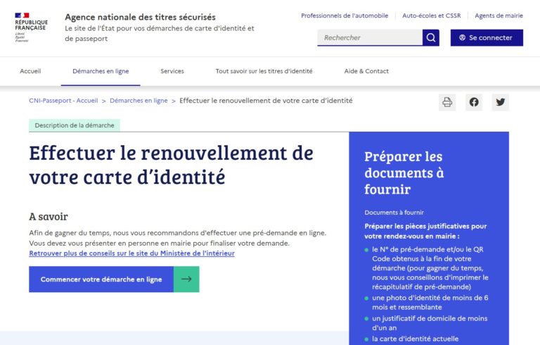Refaire sa carte d'identité en ligne : comment renouveler sa carte d