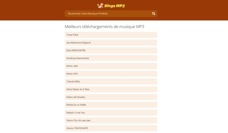 musique mp3 télécharger singe mp3 apk