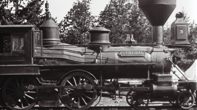 La locomotive General dans le film muet de Buster Keaton