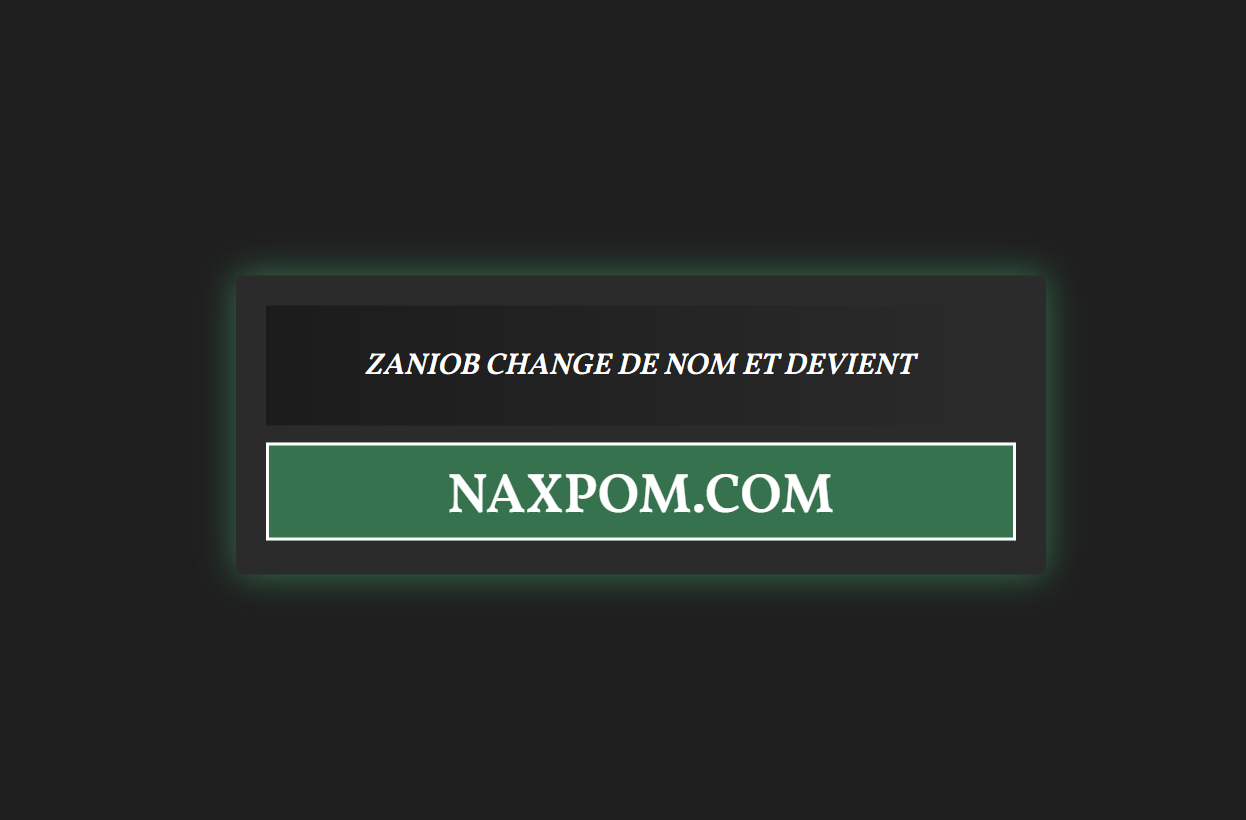 Zaniob devient Naxpom