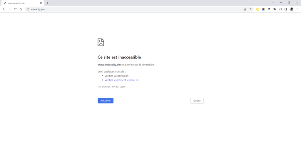 La nouvelle adresse de Wawacity est souvent bloquée