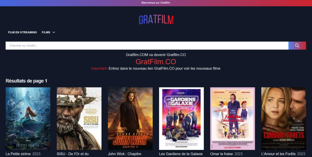 Gratfilm ne fonctionne plus ? Tout savoir sur la nouvelle adresse gratfilm.com en 2023