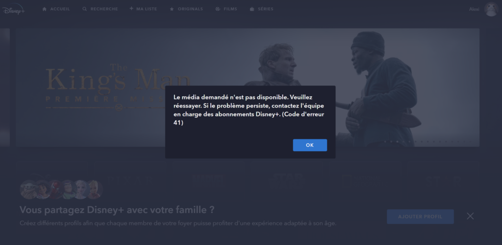 Avatar 2 La Voie de l'Eau sur Disney+ n'est pas accessible en France