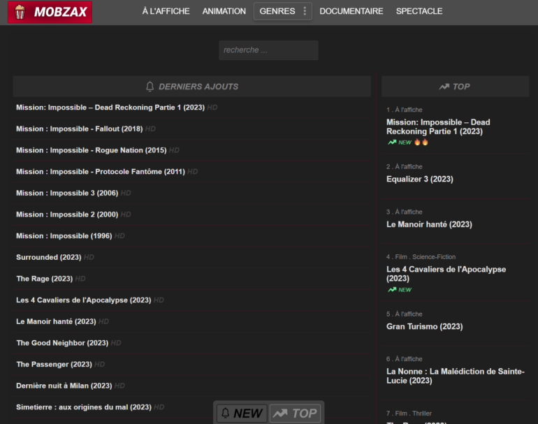 Mobzax ne fonctionne plus ? Voici la nouvelle adresse juin 2024