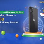 Ayez une chance de gagner l'un des 8 iPhones 14 Plus en effectuant des transferts d'argent sans frais vers l'Inde via ACE Money Transfer