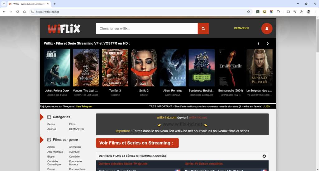 Wiflix ne fonctionne plus ? Voici la nouvelle adresse octobre 2024 : wiflix-hd.net (ex wiflix.voto, studio, .cafe, zone & .bet)