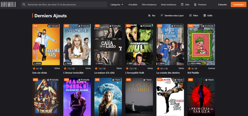 Darkiworld ne fonctionne plus ? Voici la nouvelle adresse juillet 2024 : darkiworld.com (ex Darkino, Tirexo, PapaFlix et Palixi)