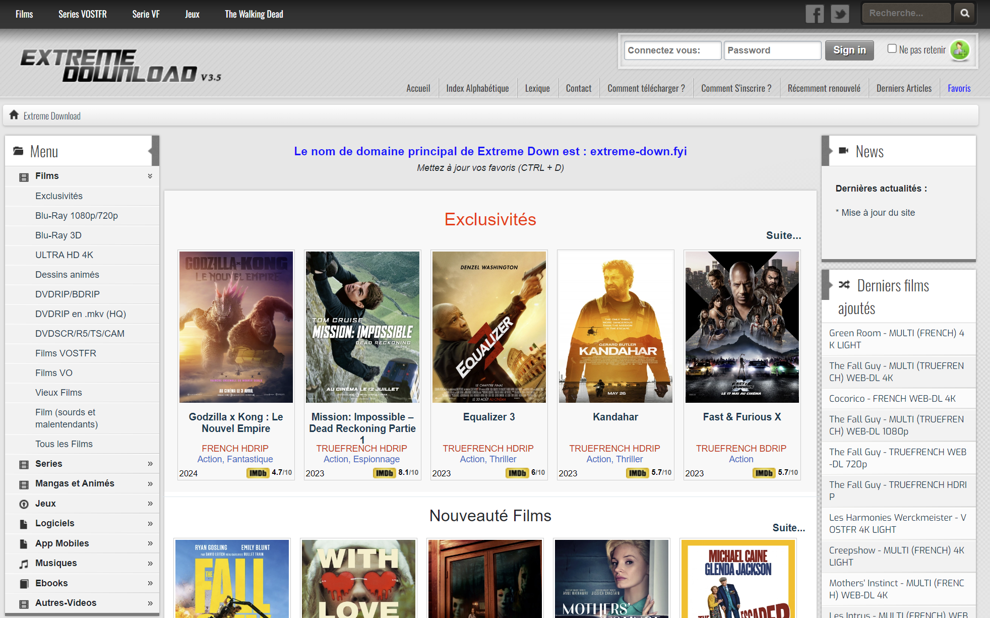 Extreme Download ne fonctionne plus ? Voici la nouvelle adresse juin