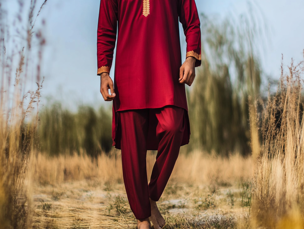 Le qamis pakistanais est un ensemble deux pièces appelé Shalwar Kameez