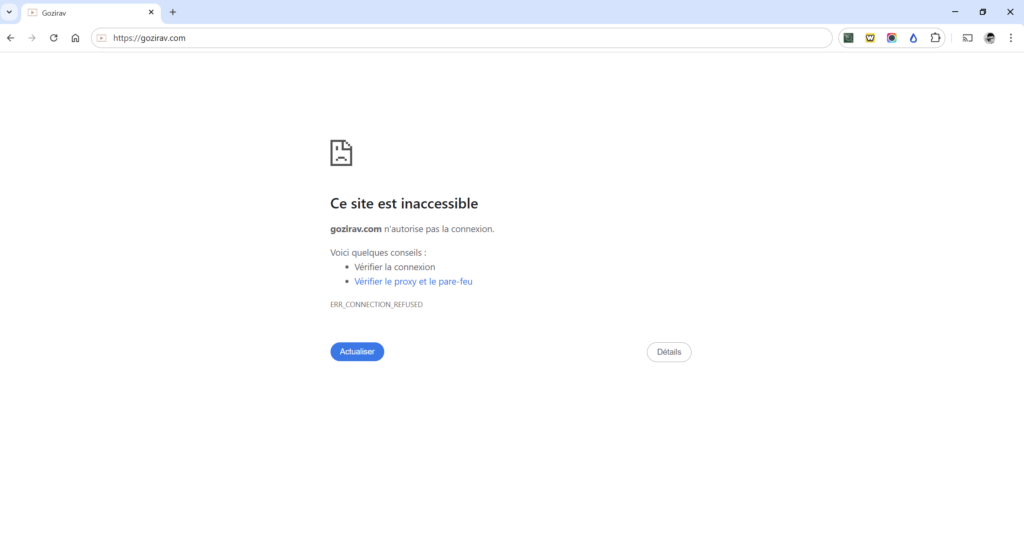 Le site Gozirav est souvent bloqué par les autorités