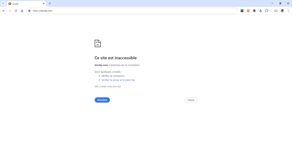 Le site Dovlip est souvent bloqué par les autorités