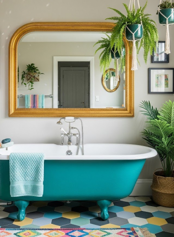 Donnez à votre salle de bains une atmosphère originale