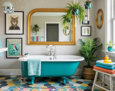 Donnez à votre salle de bains une atmosphère originale