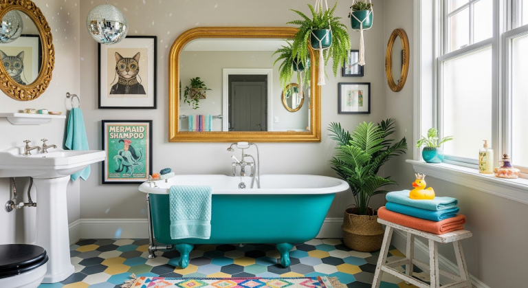 Donnez à votre salle de bains une atmosphère originale