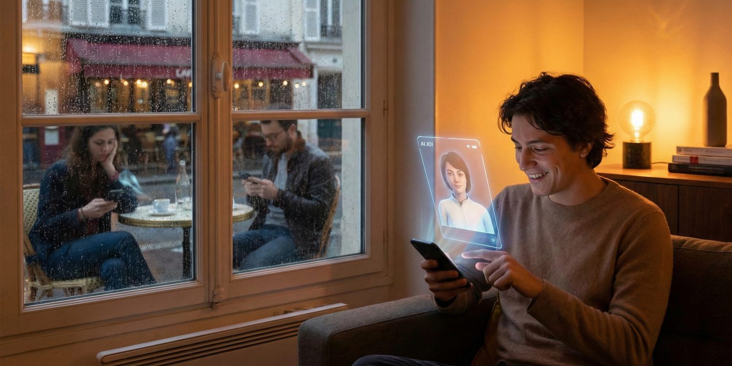 Pourquoi de plus en plus de Français choisissent un compagnon virtuel plutôt que le dating