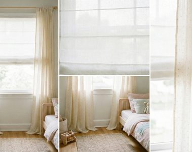 Harmoniser store bateau et rideaux dans une chambre d’enfant sans alourdir la décoration