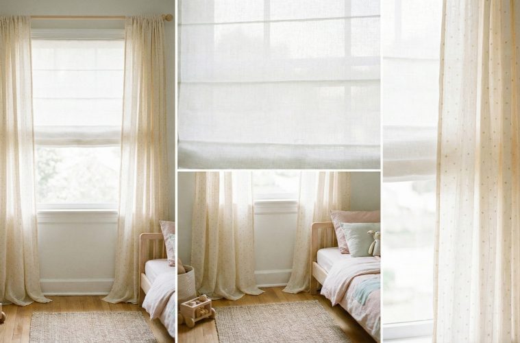 Harmoniser store bateau et rideaux dans une chambre d’enfant sans alourdir la décoration