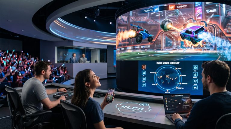 Suivre chaque rocket league match et le circuit RLCS 2026