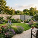 Clôture de jardin 2026 : comparatif des 6 meilleurs modèles (grillage, bois, composite, aluminium, PVC, haie végétale) Comparatif 2026 clotures de jardin bois et aluminium dans un jardin francais moderne