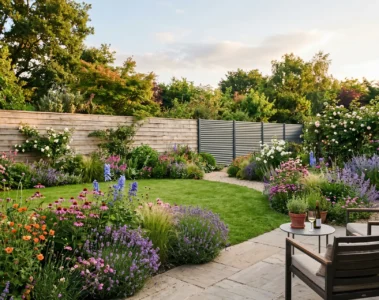 Comparatif 2026 clotures de jardin bois et aluminium dans un jardin francais moderne