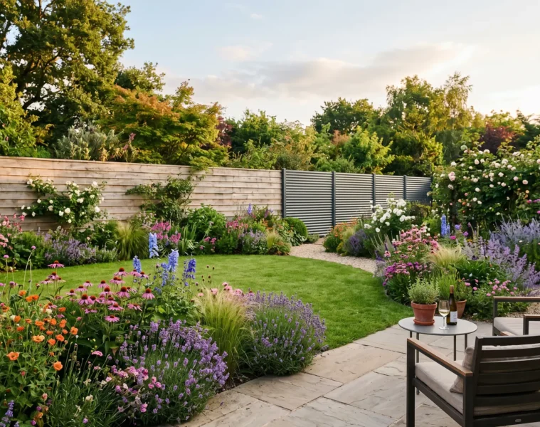 Comparatif 2026 clotures de jardin bois et aluminium dans un jardin francais moderne