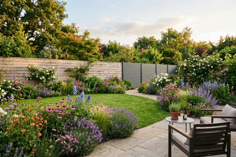 Comparatif 2026 clotures de jardin bois et aluminium dans un jardin francais moderne