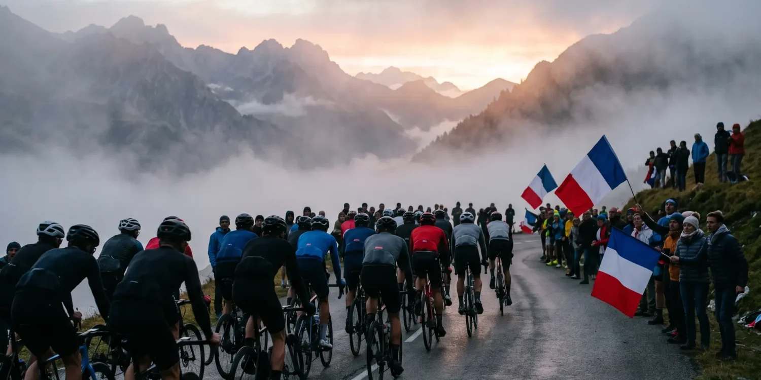 Tour de France 2026 peloton en montagne étape de col