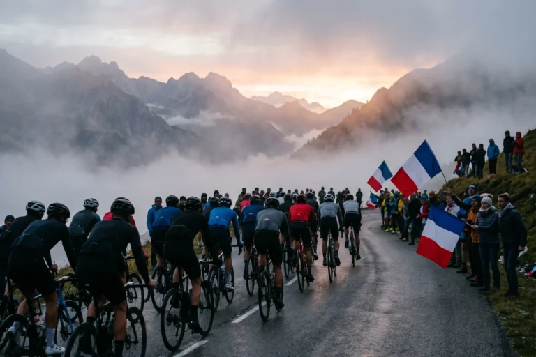 Tour de France 2026 peloton en montagne étape de col