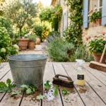 Nettoyer sa terrasse sans Kärcher - 6 méthodes naturelles testées sur bois, composite et carrelage