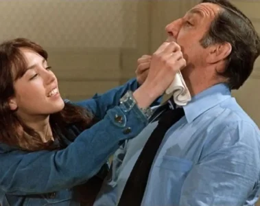 Jean et Isabelle dans une scène réelle du film La Gifle