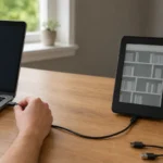 Pourquoi mon ordinateur ne reconnaît-il pas ma Kindle ? Liseuse électronique reliée par câble USB à un ordinateur portable