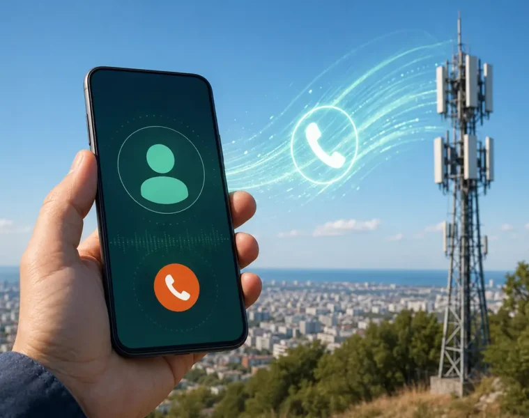 Appel vocal transporté par les ondes d’un réseau mobile de quatrième génération