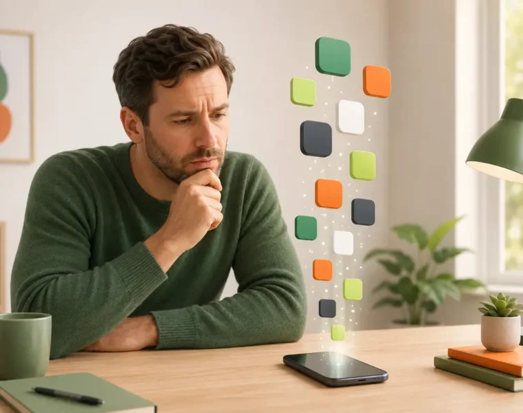 Applications génériques apparaissant automatiquement au-dessus d’un smartphone