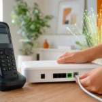 Téléphone fixe ne fonctionne pas avec la fibre Orange : que faire ? Téléphone fixe raccordé au port téléphonique d’une box fibre