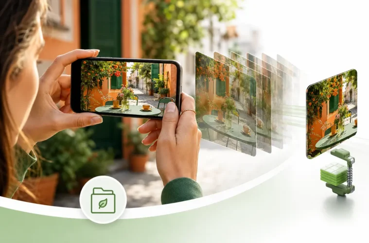 Photo de smartphone compressée en une image de haute qualité plus compacte