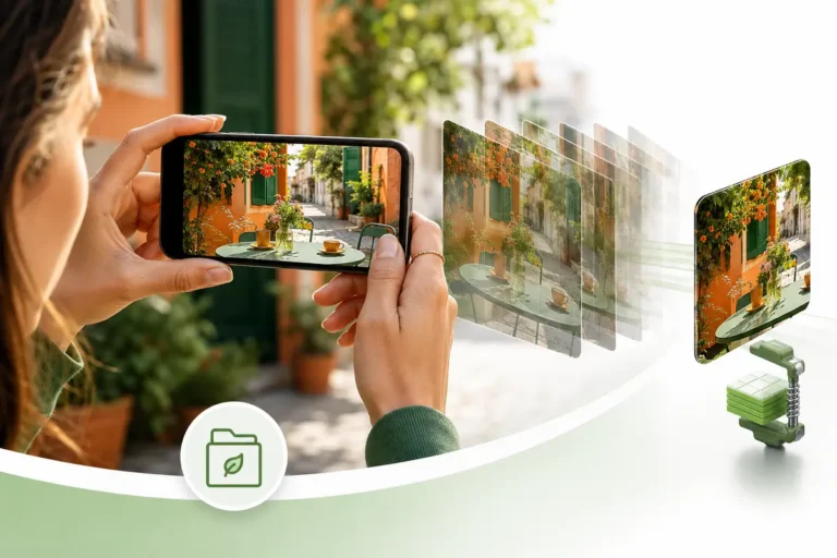 Photo de smartphone compressée en une image de haute qualité plus compacte