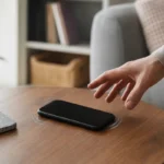 Mon téléphone sonne mais aucun appel ne s’affiche : pourquoi ? Main approchant un téléphone qui vibre avec un écran noir
