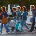 Toni et ses enfants dans une scène réelle du film Toni en famille