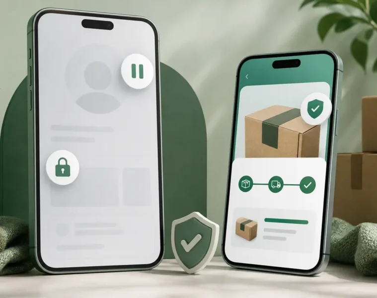 Profil de marketplace indisponible à côté d’un suivi de transaction sécurisé