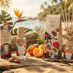 Spray et diffuseur d’ambiance Jardin de Bahia dans un décor tropical