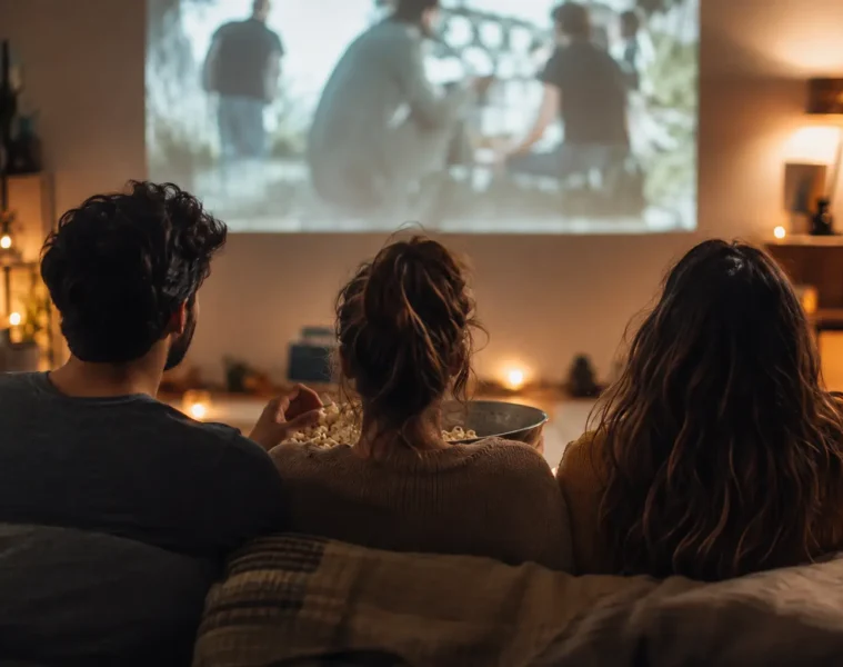 Amis réunis pour une soirée cinéma en streaming – Avobiv