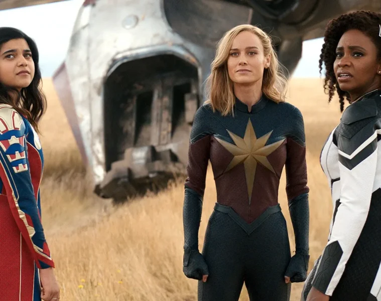 Carol Danvers, Monica Rambeau et Kamala Khan dans The Marvels