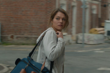 Émilie Dequenne dans Chez nous (2017), photo de presse Cinéart.