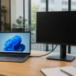 Deuxième écran non détecté sous Windows 11 : guide de diagnostic Ordinateur portable connecté à un second écran qui reste noir