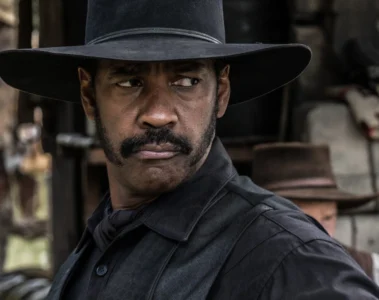 Sam Chisolm, interprété par Denzel Washington, dans Les Sept Mercenaires (2016)