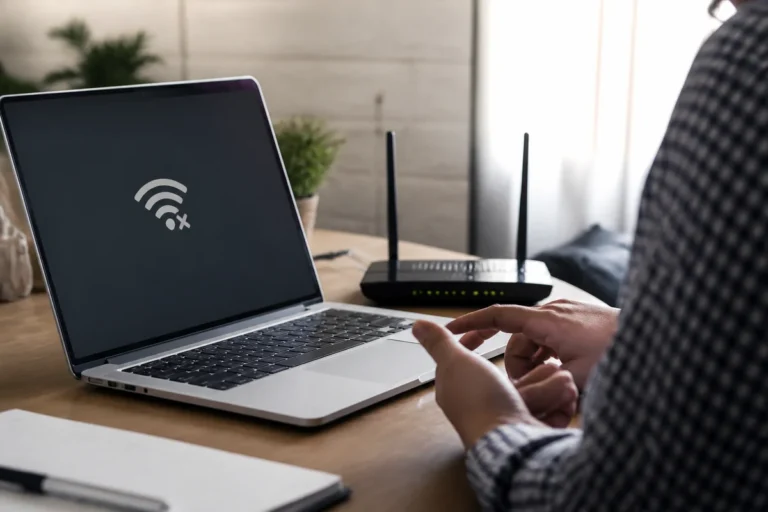 Ordinateur portable sans connexion Wi-Fi à proximité d’un routeur domestique