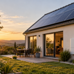 Batterie solaire : comment évaluer sa rentabilité selon votre autoconsommation ? Maison équipée de panneaux solaires et d'une batterie de stockage