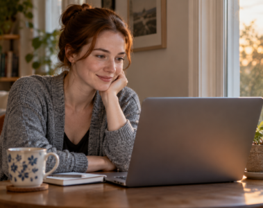 Deux femmes adultes regardant un ordinateur portable — illustration de la fiche Varmiv