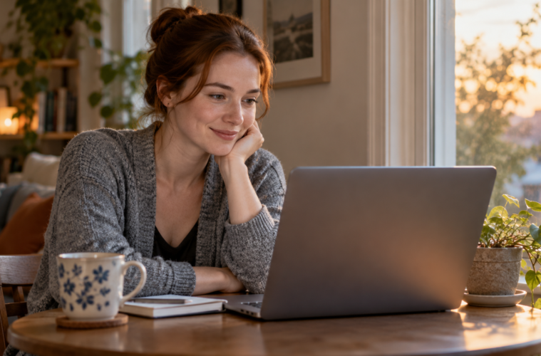 Deux femmes adultes regardant un ordinateur portable — illustration de la fiche Varmiv